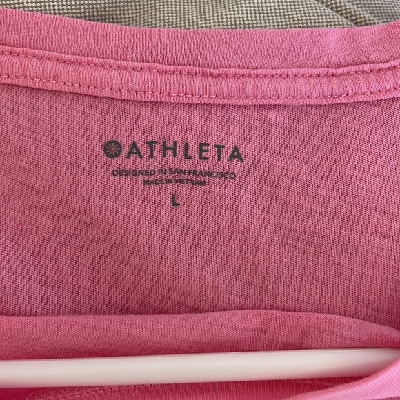 athleta organic daily crop tee pink - Picture 7 of 8